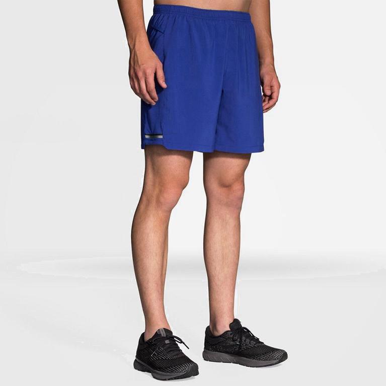 Brooks Sherpa 7 2-In-1 Hardloopshorts voor Heren Blauw (BUHCJ-9450)